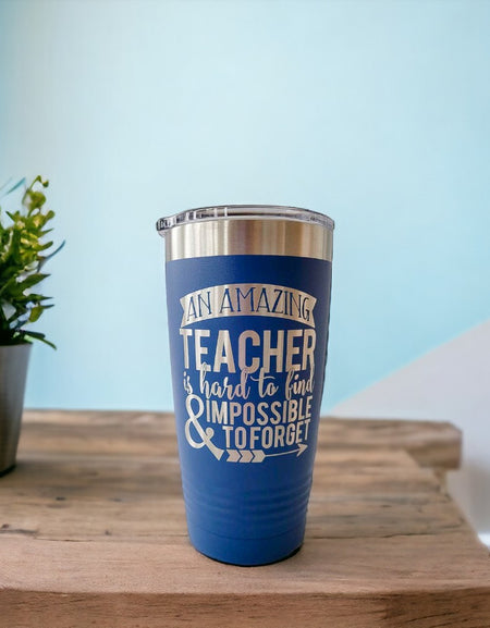 An Amazing Teacher is Hard To Find - Polar Camel 20oz Blue Tumbler - Sunny Box
