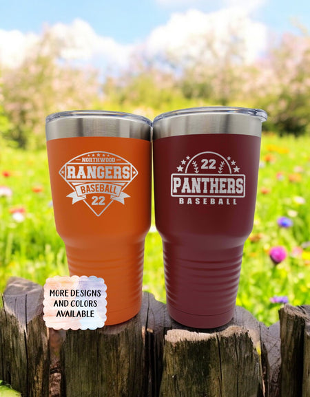 Baseball Mascot Engraved Polar Camel 30oz Tumbler by Sunny Box