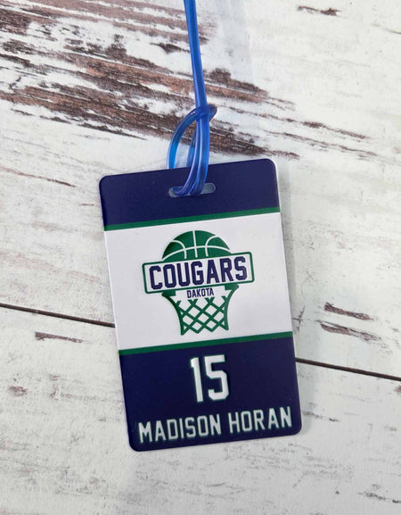 Basketball Team Sports Bag Tag