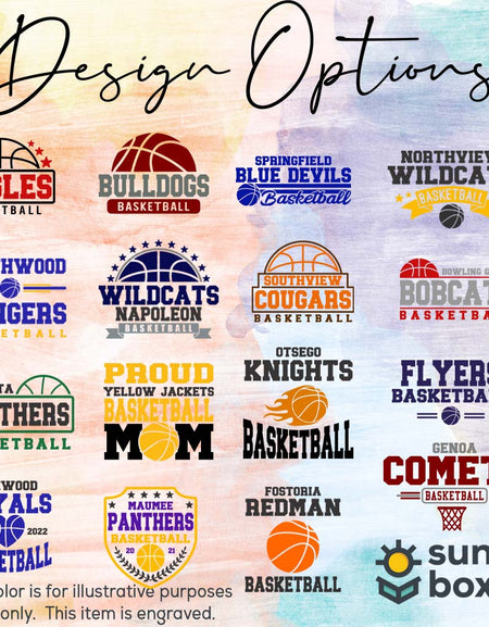 Basketball School Mascot - Engraved Polar Camel Tumbler or Water Bottle