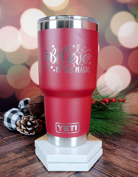 Believe in the Magic - Christmas Engraved YETI Tumbler