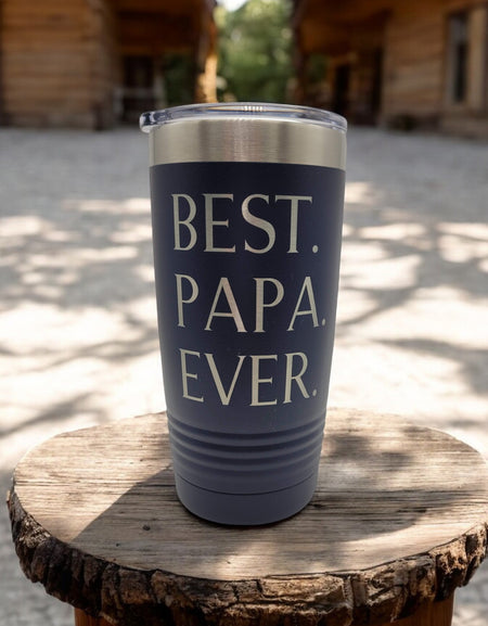 Best Papa Ever Engraved Polar Camel Tumbler