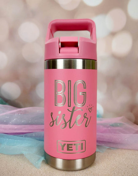 Big Sister Personalized Engraved 12oz YETI Kids Water Bottle