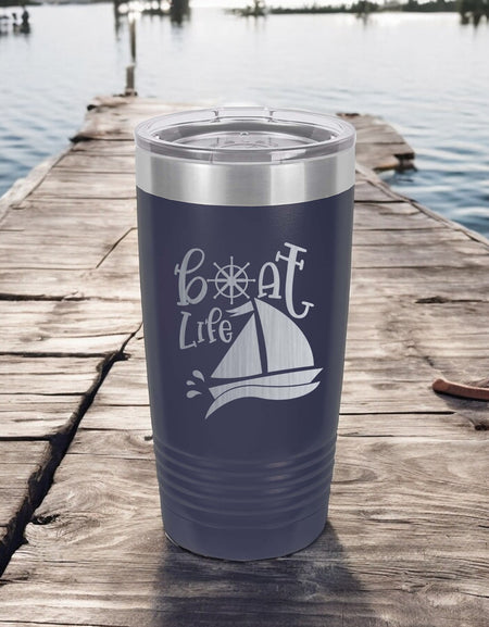 Boat Life - Engraved Polar Camel Tumbler