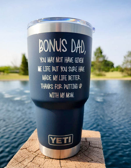 Bonus Dad Engraved YETI Tumbler