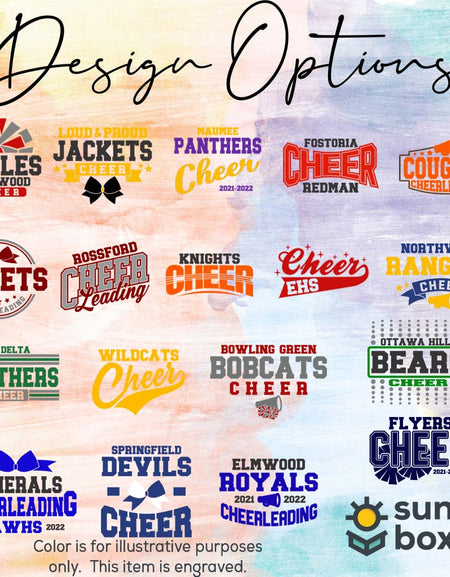 Cheerleading School Mascot - Engraved Polar Camel Tumbler or Water Bottle