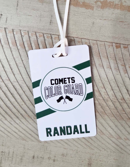 Color Guard Team Sports Bag Tag