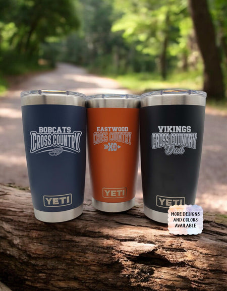 Cross Country School Mascot - Engraved YETI Tumbler