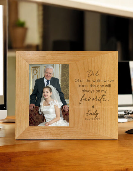 Father of the Bride Wood Wide Picture Frame