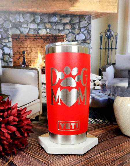 Dog Mom Design #2 Engraved YETI Tumbler