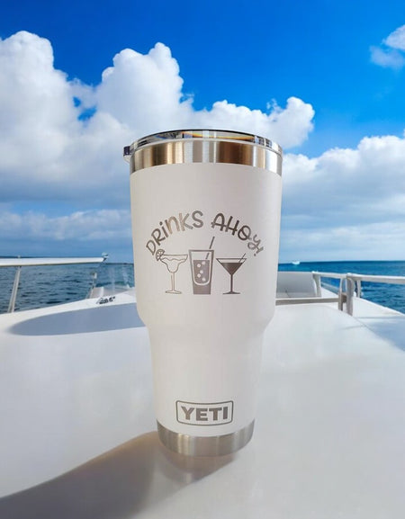 Drinks Ahoy Engraved YETI Tumbler
