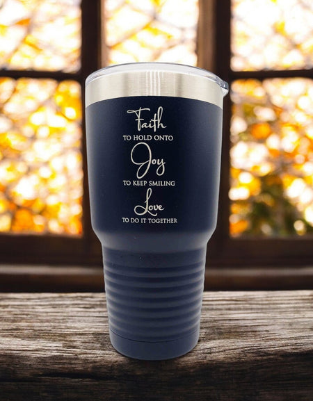 Faith to Hold Onto - Engraved Inspirational Polar Camel Tumbler