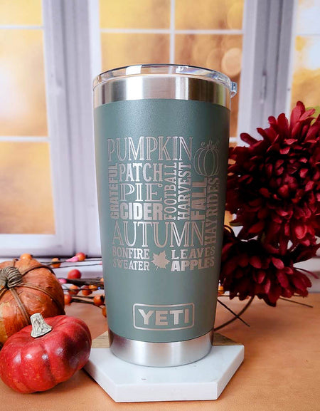 Fall Engraved YETI Tumbler