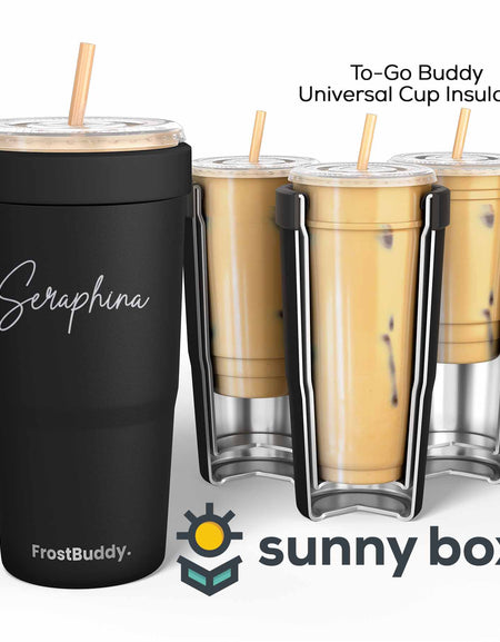 Personalized Engraved Frost Buddy To Go Buddy Black by Sunny Box