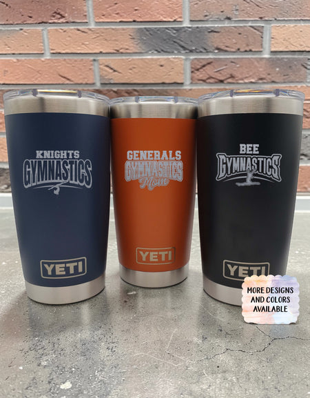 Gymnastics School Mascot - Engraved YETI Tumbler