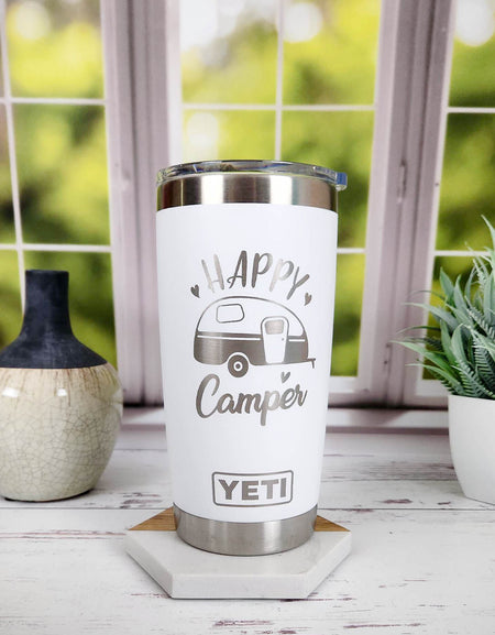Happy Camper - RV Camping - Engraved YETI Tumbler
