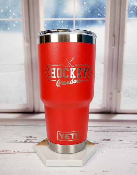 Hockey Grandma Engraved YETI Tumbler