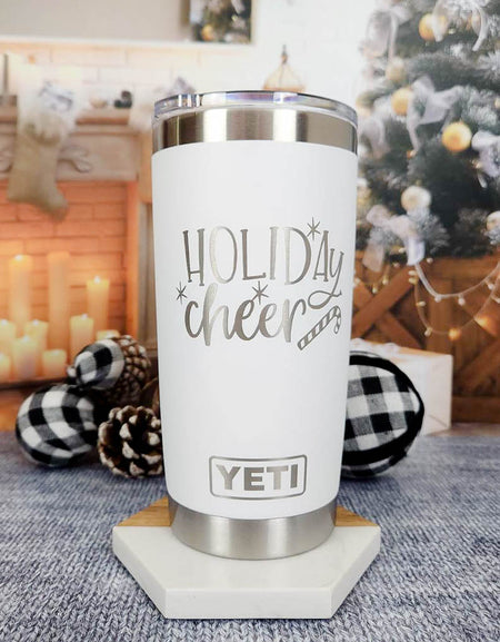 Holiday Cheer - Christmas Engraved YETI Tumbler
