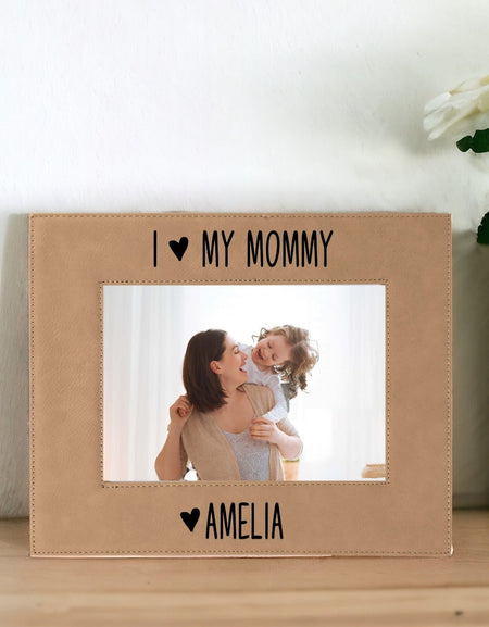 I Love My Mommy Leatherette Picture Frame
