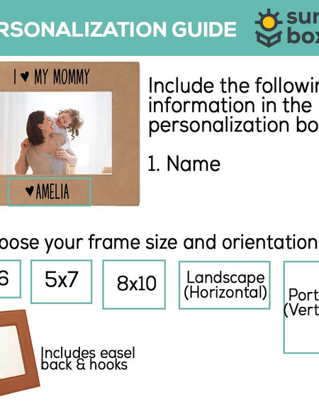 I Love My Mommy Leatherette Picture Frame