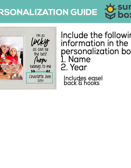 The Best Mom Belongs To Me Leatherette Wide Picture Frame