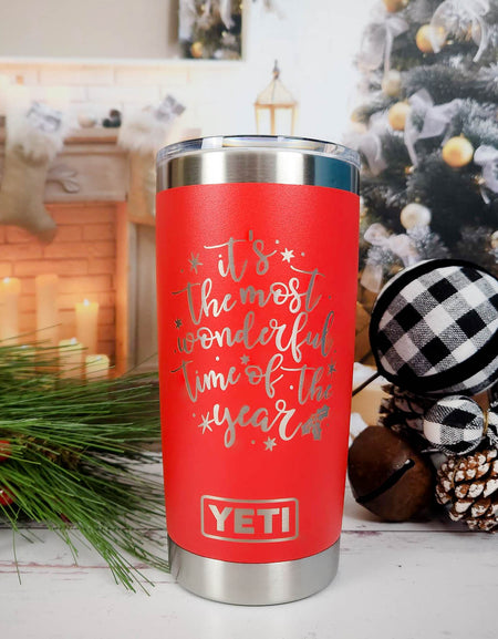 It's the Most Wonderful Time of the Year - Christmas Engraved YETI Tumbler2