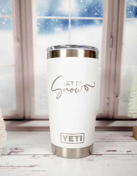 Let It Snow - Christmas/Winter Engraved YETI Tumbler