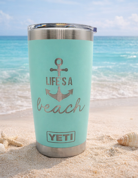 Life's A Beach - Engraved YETI Tumbler