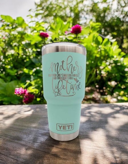 Mothers Hold Their Child's Hand For A Moment - Engraved YETI Tumbler