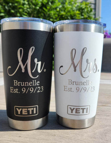 Mr. & Mrs. Engraved YETI Tumblers