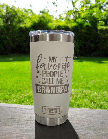My Favorite People Call Me Grandpa Engraved YETI Tumbler2