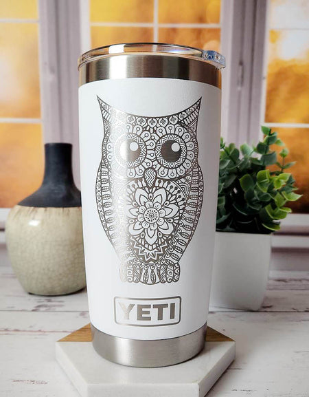 Owl Mandala - Engraved YETI Tumbler