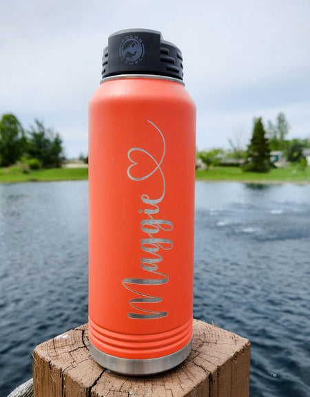 Personalized Polar Camel 32oz Water Bottle Coral by Sunny Box