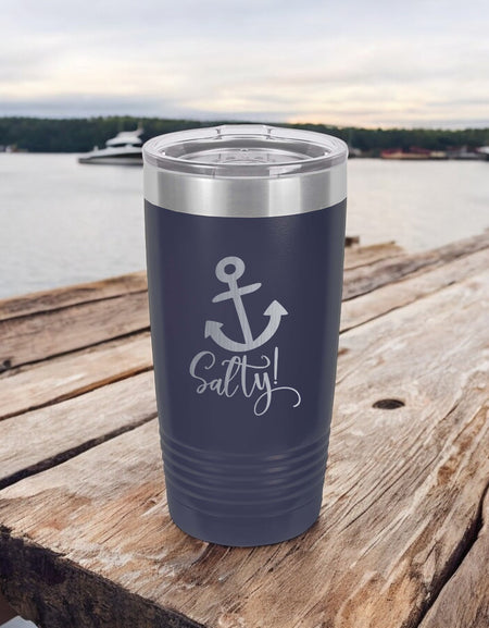 Salty Anchor - Engraved Polar Camel Tumbler