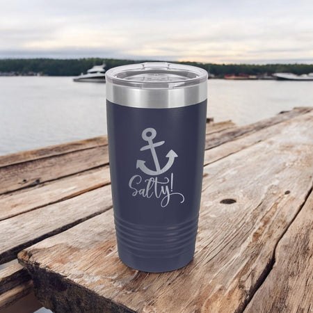 Salty Anchor - Engraved Polar Camel Tumbler