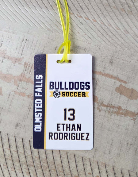 Soccer Team Sports Bag Tag