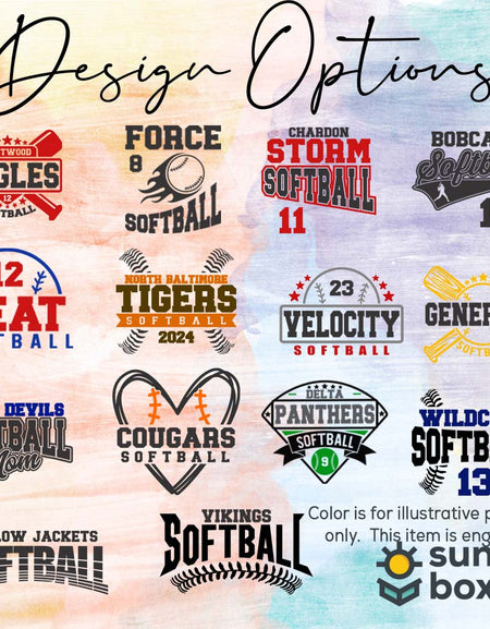 Softball School Mascot - Engraved Leatherette Tumbler