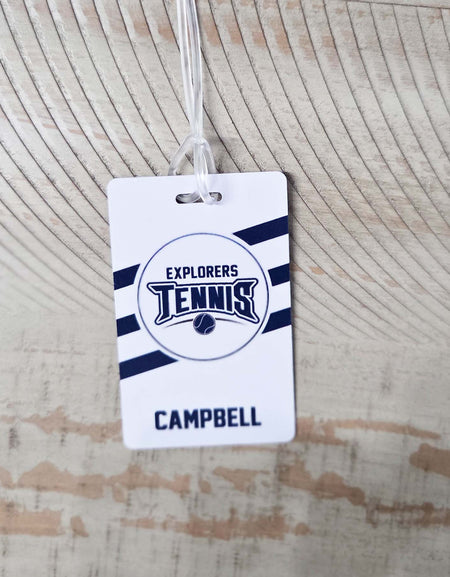Tennis Team Sports Bag Tag