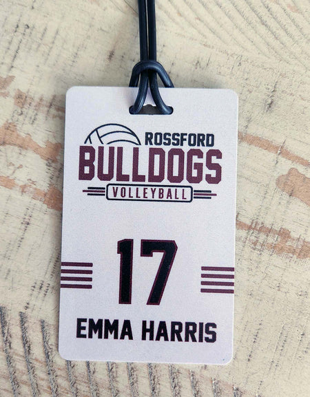 Personalized Volleyball Team Bag Tag
