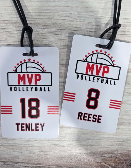 Volleyball Team Sports Bag Tag