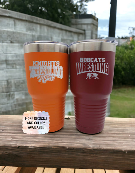 Wrestling Team Engraved Polar Camel 30oz Tumbler by Sunny Box
