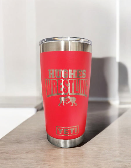 Wrestling School Mascot - Engraved YETI Tumbler