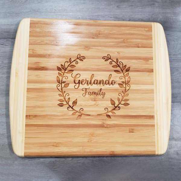 Count the Memories Two Tone Custom Engraved Cutting Board - 904 Custom