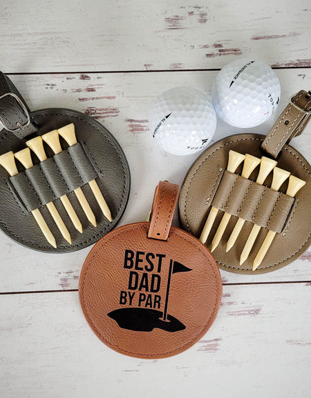 Personalized Golf Bag Tag Tee Holder by Sunny Box