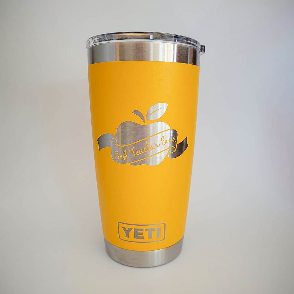 Custom Yeti Alpine Yellow Yeti Engraved Yeti Personalized Yeti