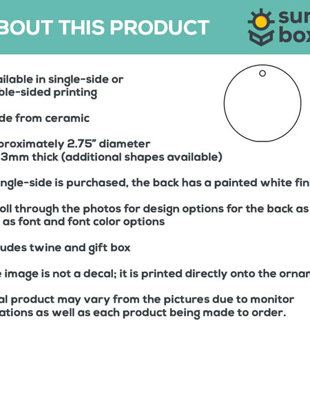 Ceramic Photo Ornament