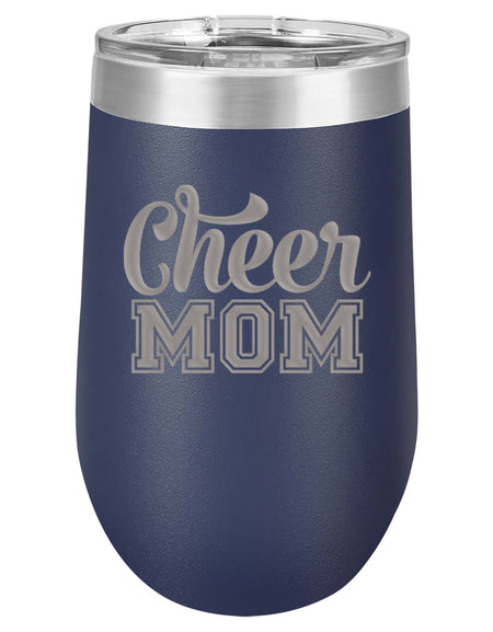 Cheer Mom Engraved Polar Camel 16oz Wine Tumbler - Sunny Box
