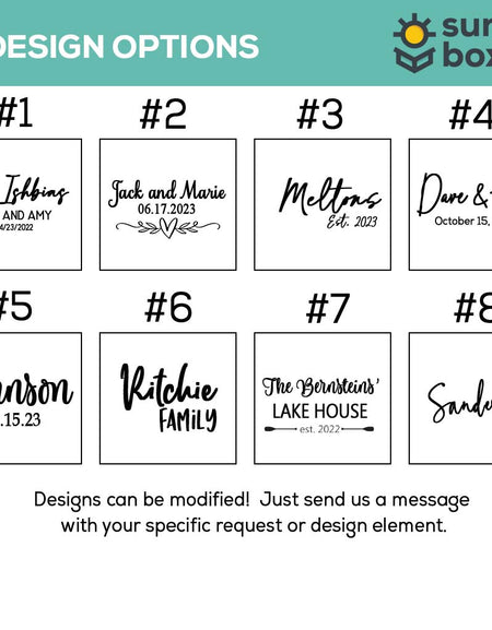 Personalized Acacia Wood and Marble Coasters