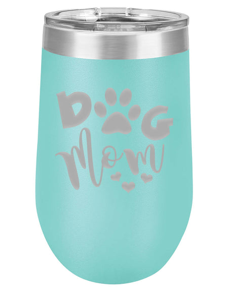 Dog Mom Engraved 16oz Polar Camel Wine TUmblers Sunny Box