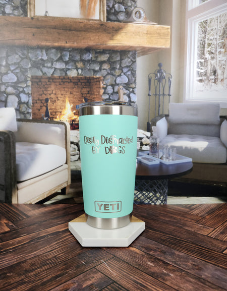 Easily Distracted by Dogs - Engraved YETI Tumbler